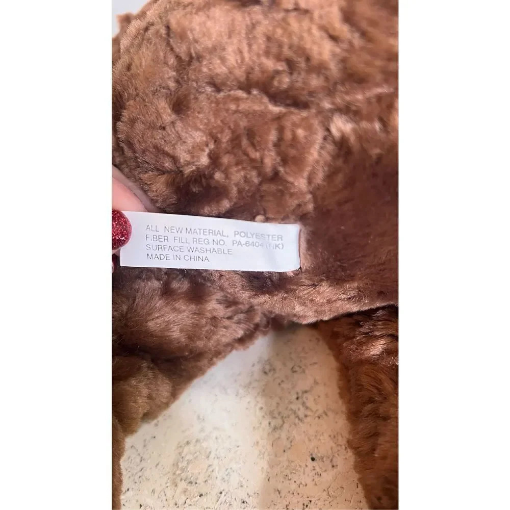 FAO Schwarz Dark Brown Vintage Fifth Avenue Plush Teddy Bear Size Medium NWT - Picture 8 of 11